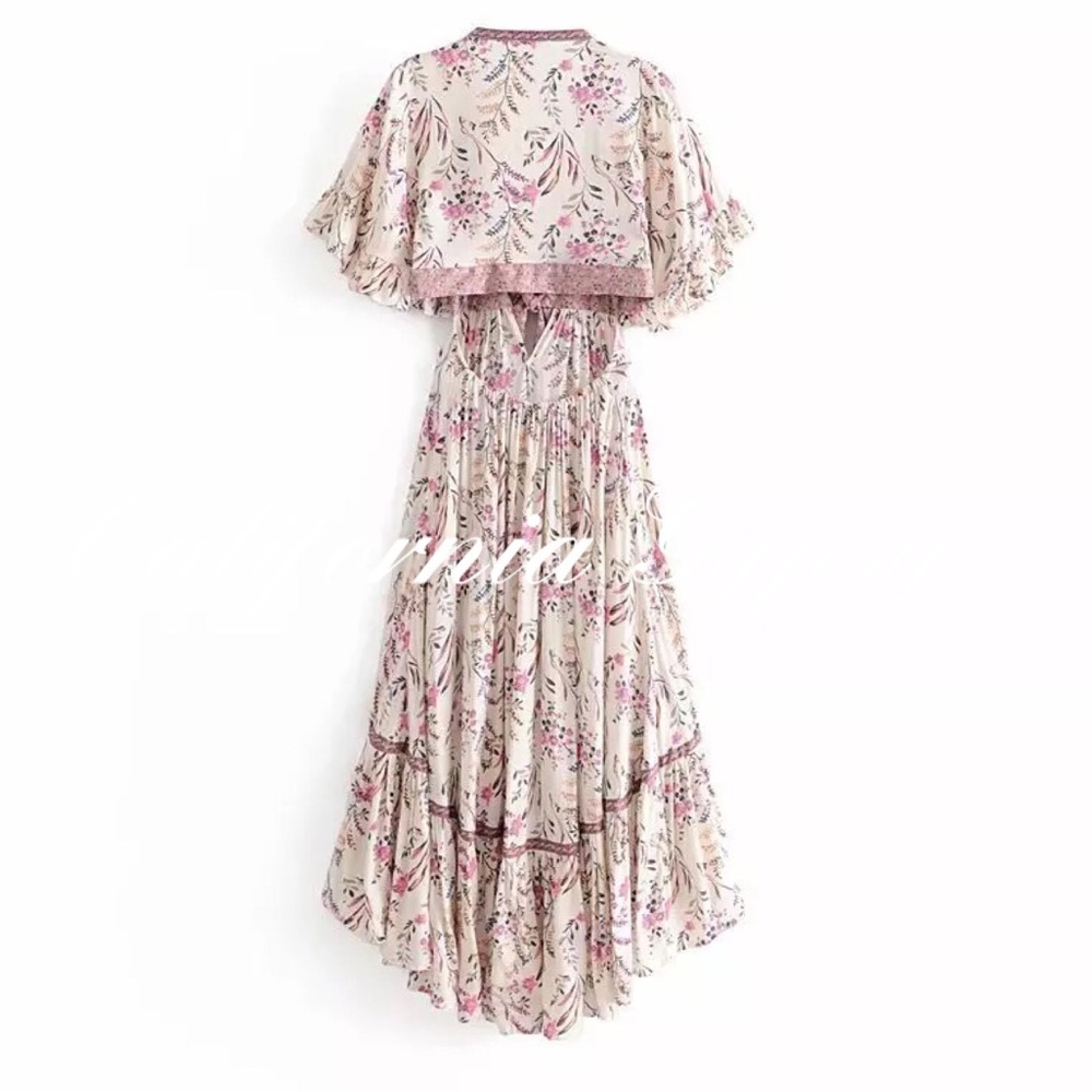 LAST ONE🎉High Low Floral Dress - Picture 7 of 16
